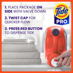 Tide PRO Laundry Detergent Liquid for Commercial Stains (170 oz, 4 pack)