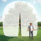 10 X 10FT Large Fruit Tree Netting, Tree Nets for Fruit Trees with Zipper and Drawstring, Insect Netting Barrier for Garden Blueberry Bushes Cherry Peach Apple Protection from Squirrels Birds Pests