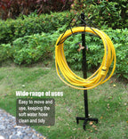 Artigarden Garden Hose Holder Stand with Brass Spigot Faucet Freestanding