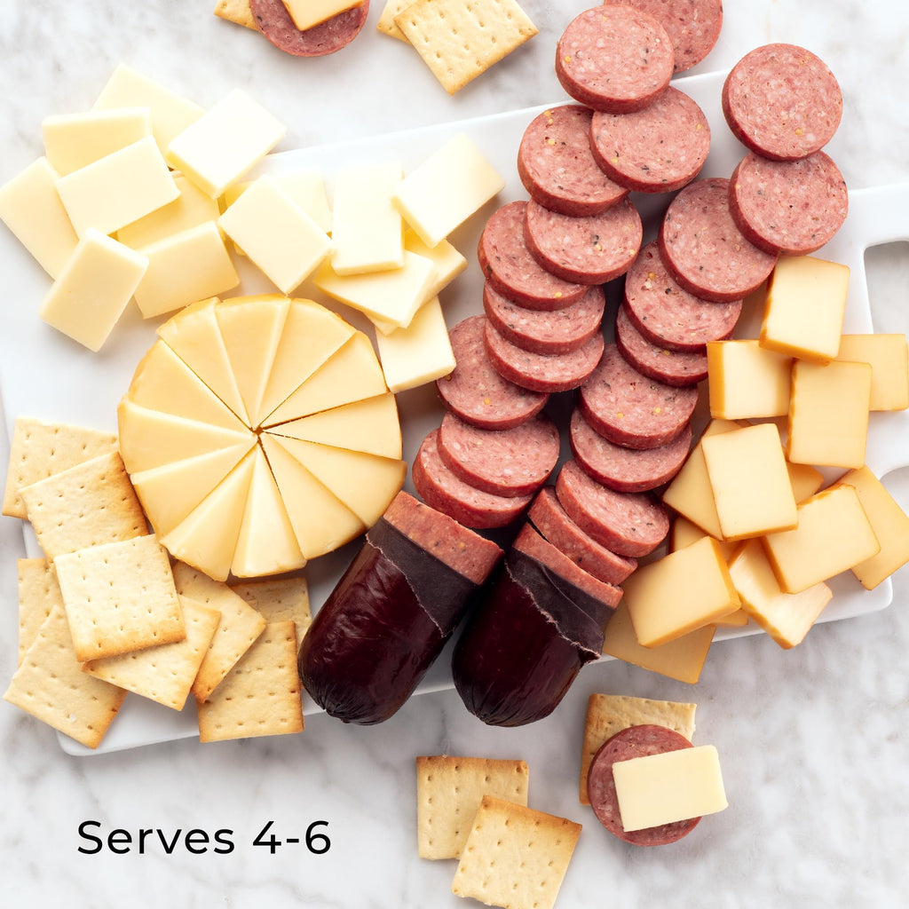 Hickory Farms Signature Beef Meat and Cheese Gift Basket (Medium) - Box Set | Charcuterie Board Food | Summer Sausage | Father's Day | Mother's Day | Easter | Christmas | Holiday | Housewarming | Gourmet | Sympathy | Care Package