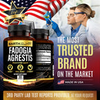 Earth Elixir Fadogia Agrestis Supplement 900mg (180 Capsules) - Made in USA - 3 Month Supply - 3rd Party Tested - Fadogia Agrestis Extract -Max Purity – 100% Pure – Fadogia Agrestis Capsules