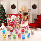 Funewest Slime Advent Calendar 2026 for Kids 24Day Christmas Countdown Kit