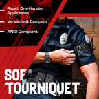 SOF Tourniquet (Generation 5) - Military-Grade Tourniquet for Severe Bleeding Control, Essential First Aid for Tactical, Emergency, and Civilian Use (Orange), TacMed Solutions
