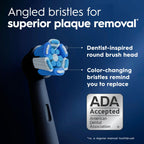 Oral-B iO Series Ultimate Clean Electric Toothbrush Replacement Brush Heads for an Oral-B Electric Toothbrush, 4 Count, Black