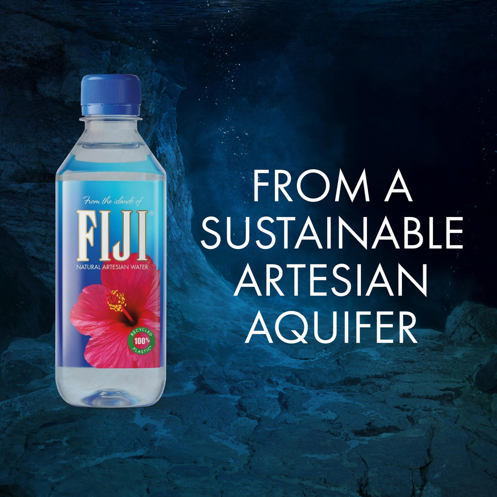 FIJI Natural Artesian Bottled Water 330mL / 11.15 Fl Ounce (Pack of 24)