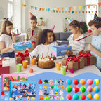 30 Pack Kids Bath Bombs with Land & Sea Animal Toys, Dual-Themed Gift Boxes