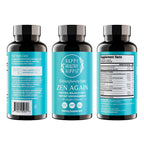 Zen Again Cortisol Manager with Ashwagandha KSM-66® | Cortisol Supplements for Women | 11-in-1 Complex | Natural Stress Support Supplement with L-Theanine, Rhodiola & Magnesium | Vegan, 60 Ct