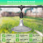 Danshinro Outdoor LED Grow Light, Waterproof String Plant Growing Light, 21 FT Full Spectrum Growth Light, Suitable for Garden, Farm, Flower, Seedling Greenhouse Grow Light (6 Light)