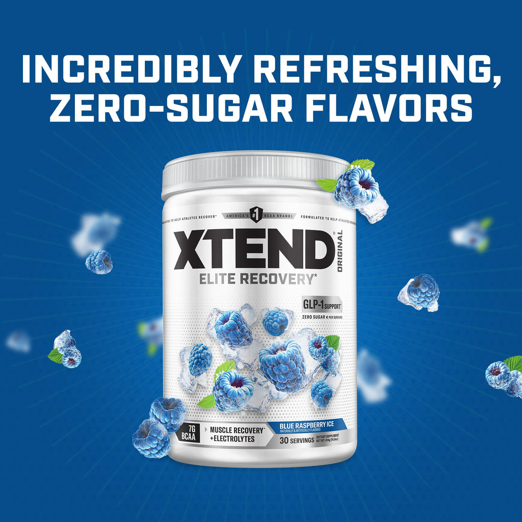 Xtend Original BCAA Powder 7g BCAA and 2.5g L-Glutamine, Sugar Free Post Workout Muscle Recovery Drink with Amino Acids for Men & Women, 30 Servings