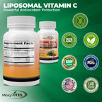 Liposomal Vitamin C with Zinc Capsules - Vit C Organic Elderberry, Amla, Camu Camu- Vitamina C High Absorption, Anti Aging, Immune Support,1500mg/Serving 3 Month Supply Gluten Free NON GMO Veggie Caps