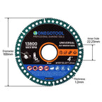 ONEGOTOOL 4 inch Indestructible Cutting Discs for Angle Grinder 7/8" Blades Cut Off Wheels Tool Diamond Metal rebar Porcelain Tile Granite Marble Smooth Cutter (3pcs)