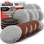 Furniture Sliders X-PROTECTOR - 8+8 Pack 3 1/2” Multi-Surface Sliders