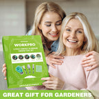 WORKPRO 5-Piece Aluminum Garden Tool Set with Repotting Mat