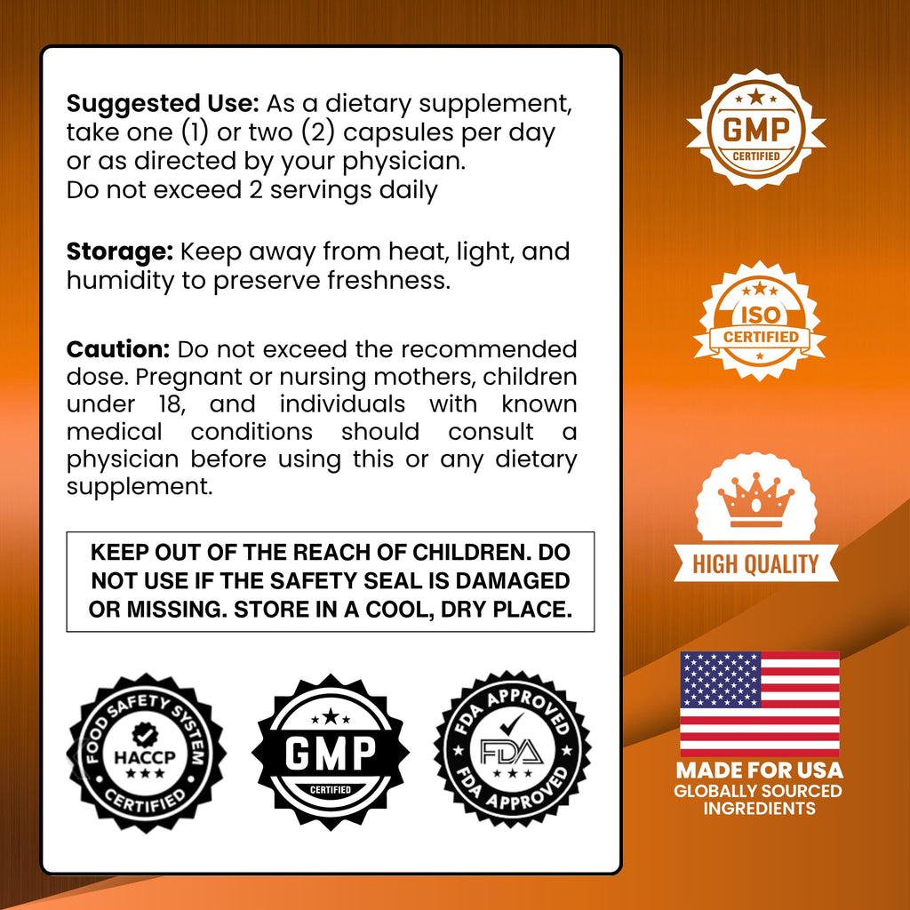 Original Primal Storm Advanced Capsule, Advance Premium Natural Ingredients for Overall Health & Balanced Healthy Lifestyle | 60 Capsules Each Bottle (Pack of 5)