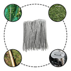 LANIAKEA Garden Stakes 8 Inch Metal Garden Staples 200 Pack Galvanized Landscape Pins Heavy Duty Landscape Stakes for Gardening Fence Landscape Ground Cover