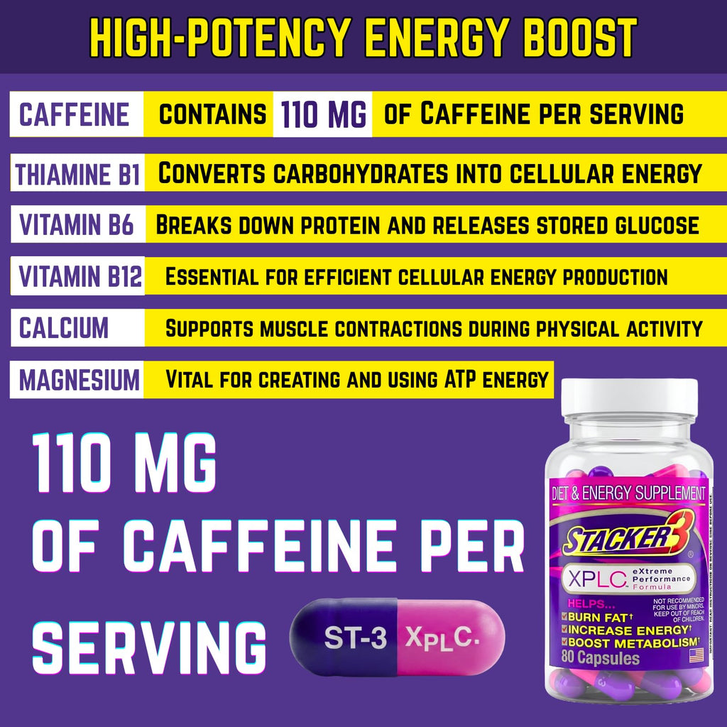 Stacker 3 XPLC by NVE Pharmaceuticals, 80 Capsules