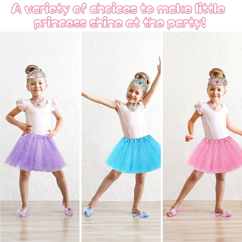 YasinKidz Princess Dress Up, Jewelry Boutique Kit, Skirts, Shoes, Crowns