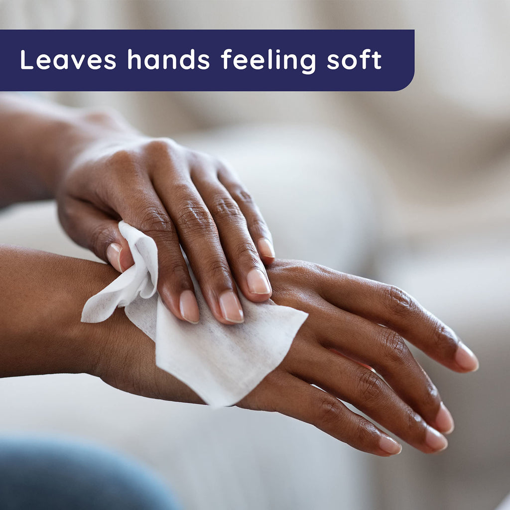 Wet Ones Hand and Face Wipes Singles, Unscented for Sensitive Skin, Hand-Wipes Individually Wrapped | 24 ct, (Pack of 12)