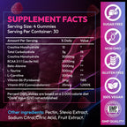 AEQNJV Creatine Gummies Monohydrate Complex 9000MG, Pre-Workout for Men & Women, Creatine Gummy with L-Taurine, BCAA 2:1, B12/6 for Muscle Support, Enhance Strength, Energy Boost-120 Count