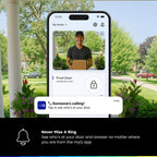 myQ Secure View™ 3-in-1 Smart Lock with 2K HDR Video Doorbell Camera, Face Access, Fingerprint Access, PIN & App Control — Intelligent Entry with Built-in Camera, Color Night Vision & Two-Way Audio