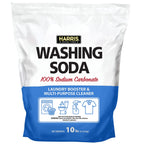 Harris Washing Soda, Sodium Carbonate, Laundry Booster and Multipurpose Cleaner, No Additives or Fragrances, 10lb