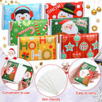 24 Packs Travel Size Tissue Pocket Slim Pack Facial 3 Ply Wallet Size Pocket Tissues for Travel Wedding Party Favors, 6 Styles(Snowman)