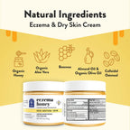 ECZEMA HONEY Original Skin-Soothing Cream - Organic Hand & Body Eczema Relief - Natural Honey Lotion for Dry, Itchy, & Irritable Skin (4 Oz)