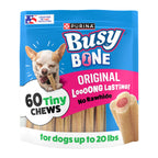 Purina Busy Bone Tiny Toy Breed Dog Chew Treats, Original, 60 ct Pouch