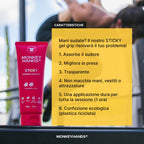 MONKEY HANDS MonkeyHands Gel Grip Pole Dance, Calisthenics, Rings, Parkour, Gymnastics, Padel, Tennis and More - High Performance - Skin Friendly, Vegan (Sticky, 100ml)