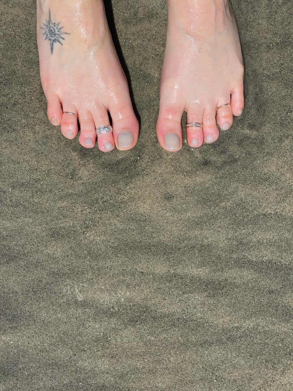 Toe Ring | Hawaiian Leilani .925 Sterling Silver Ring | 6mm Comfort Fit Adjustable Cuff Toe Ring | Unisex Men and Women
