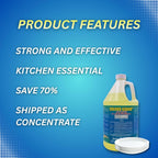 Quality Chemical Chloro-Guard Chlorine Low Temp Dish Sanitizer for Machine Dishwashing, Bulk Sanitizer - Gallon Refill for Cleaning and Sanitizing 128 oz (pack of 1)