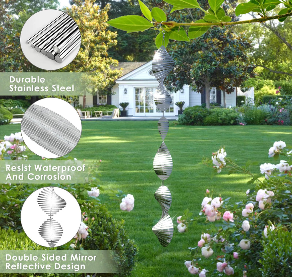 CHONOVO 9 Discs 3 Pcs Bird Deterrents for Outside, Bird Repellent Device