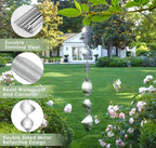 CHONOVO 9 Discs 3 Pcs Bird Deterrents for Outside, Bird Repellent Device