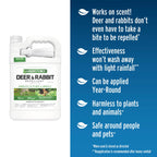 Liquid Fence Deer And Rabbit Repellent Ready-To-Use, Apply Year-Round, 1 Gallon