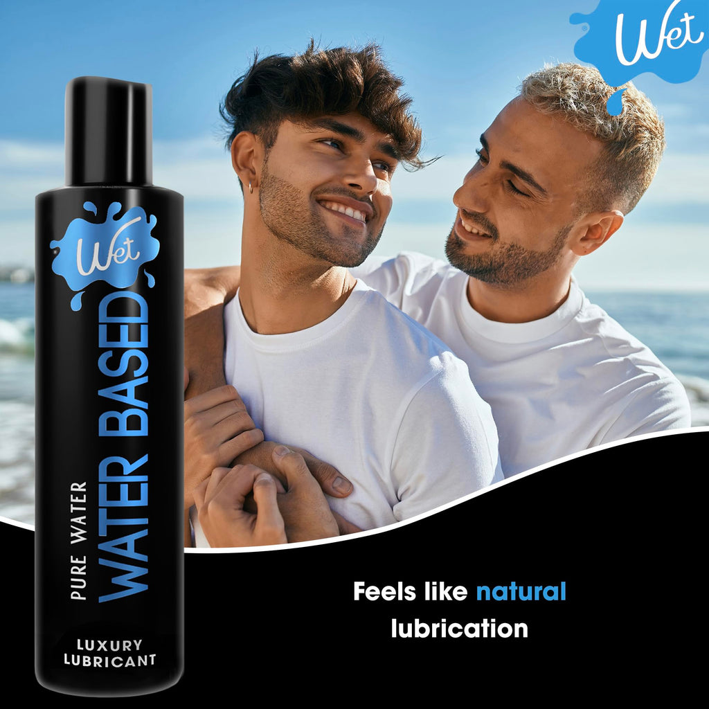 Wet Silver Water-Based Lubricant | Long-Lasting, Original Premium Formula | Vegan, pH-Balanced, Hypoallergenic, Paraben-Free, Non-staining | Lube for Men, Women & Couples, 4.2 fl oz