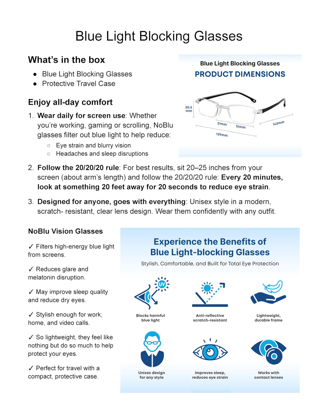 FREEZE2TRIM Clarity Blue Glasses for Women and Men Clarity Blue Light Glasses For Reading Eye Strain from Screen Computer Gaming Eye Glasses with Clear Frame & Travel Case