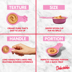Delectables Lickable Spoon Handheld Wet Cat Treats Made with Real Chicken & Salmon, Quick & Easy Creamy Puree, Mess Free, Grain-Free, No Added Fillers, No by-Products, Variety Pack, 32ct