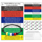 Ferreve 150 Pcs Plan of Salvation Bracelet Kit Includes Gospel Bead Bracelets Prayer Pocket Cards Gospel Tracts Organza Bags for Christian Religious Church Souvenir Faith Gifts