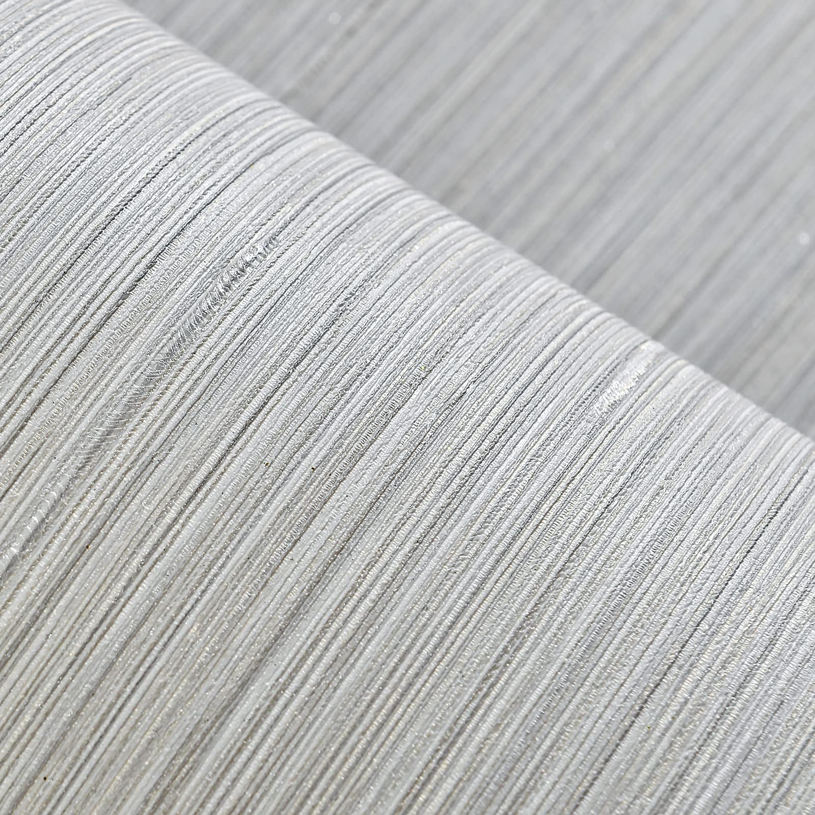 Haimin Grasscloth Wallpaper Textured 24in X 393in Fabric Contact Paper Wall Paper Textured Linen Peel and Stick Self-Adhesive Thick Vinyl Embossed Film Wallpaper (Beige Grey)