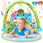UMIKU Baby Gym Play Mat Baby Gifts Tummy Time Mat Activity Center, Dinosaur