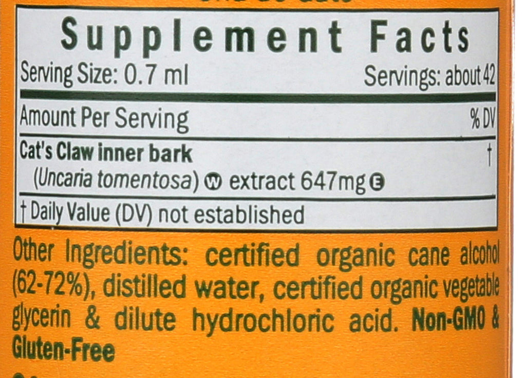 Herb Pharm Cat`s Claw Extract, 1 FZ
