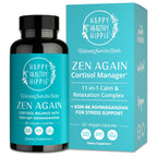 Zen Again Cortisol Manager with Ashwagandha KSM-66® | Cortisol Supplements for Women | 11-in-1 Complex | Natural Stress Support Supplement with L-Theanine, Rhodiola & Magnesium | Vegan, 60 Ct