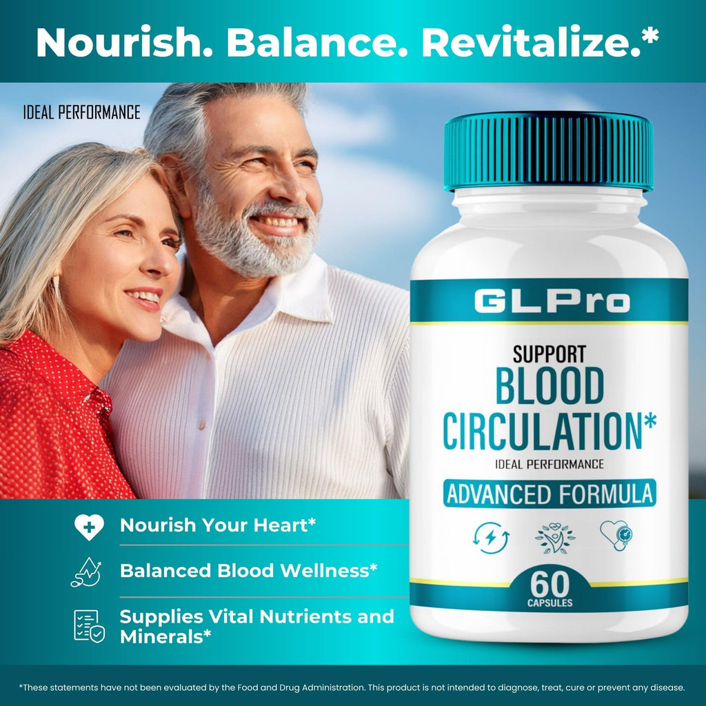 GL Pro Blood Support Capsules, GL Pro Advanced Blood Supplement Pills - Maximum Strength, All Natural Healthy Circulation & Stable Levels, Advanced GLPro Health Support Reviews (60 Capsules)