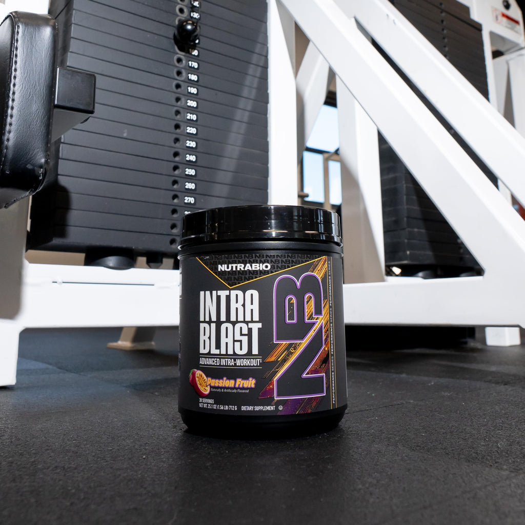 NutraBio Intra Blast Bcaa Powder Amino Acid Supplement, Electrolyte & Hydration Blend, Intra, Pre Workout & Muscle Recovery, 20g Eaa Amino Acids Powder, 5g Glutamine- Passion Fruit, 30 Serving