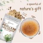Micro Ingredients Organic Psyllium Husk Powder, 2lbs (32oz) | Daily Soluble Fiber Supplement | India Origin | Natural Prebiotics & Probiotics | Supports Digestive Health|Non-GMO, Keto Friendly, Vegan