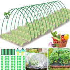 70 PCS Garden Hoops for Raised Beds 14 Sets Garden Tunnel Hoops Greenhouse Hoops Grow Tunnel, Rust-Free Fiberglass Garden Hoops Frame for Netting Shade Cloth Cover