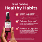 MaryRuth Organics Vitamin B12 Liquid Spray | Vegan, Non-GMO, Gluten-Free | USDA Organic Supplement | Energy & Nervous System Support | B12 Vitamins for Women & Men | 720 mcg | 1 Fl Oz