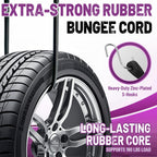 Bolvixor Bungee Cords with Hooks (20 Pack) – 10", 15", 21", 31" Heavy Duty EPDM Rubber Tarp Straps, Max Stretch 2X, Load 180+ LBS, Crimped S Hooks for Cargo, Trucks, Camping, Outdoor Use