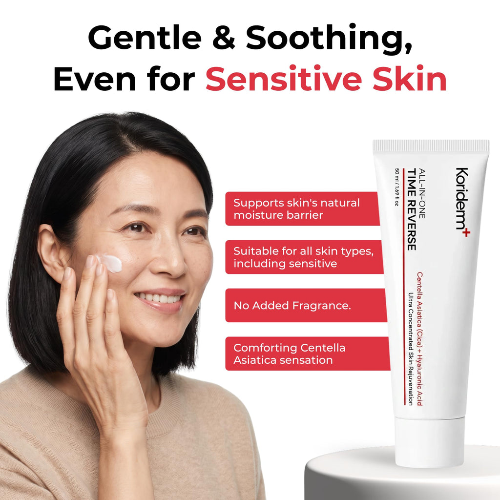 Koriderm Time Reverse Cream, Skin Care Face Moisturizer, 1.69 Fl Oz
