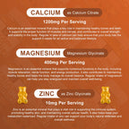 1200mg Calcium Gummies with Vitamin D3,K2,B12 & B6 - Plant Complex Calcium Magnesium Supplement with Glycinate,Potassium,Sea Moss,Ashwagandha Root for Bone & Teeth Strength, Muscle & Immune-2 Pack